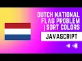 Sort Colors leetcode 75 Dutch National Flag Problem Javascript