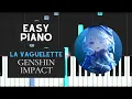 Download Lagu La Vaguelette (EASY Piano Tutorial) - Genshin Impact