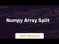 numpy array split
