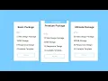 Responsive Pricing Table Card HTML CSS only