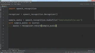 Speech Recognition and to Text using Python Code Complete Python Programming Course