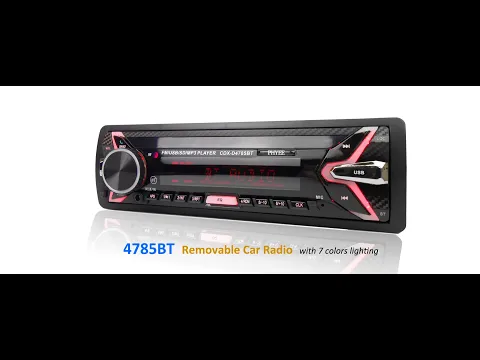 Download MP3 Removable Autoradio Bluetooth Car Stereo Radio Audio MP3 USB Head Unit for Car