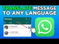 Download Lagu How To Translate WhatsApp Message To Any Language (2025)