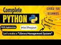 Build a Library Management System in Python Mini Project Python Full course for Beginners