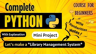 Build a Library Management System in Python Mini Project Python Full course for Beginners
