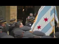 Casket carrying Officer Conrad Gary arrives at St Rita for funeral