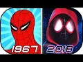 EVOLUTION of SPIDERMAN in Cartoons 1967-2018 History of Animated Spider-man Into the Spider-Verse