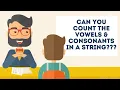 Coding Interview Questions Count of Vowels Consonants in a string - Episode 2
