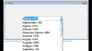 How to Show Whole Countries Names in ComboBox Visual Basic Net