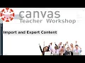 Canvas 06 Quickly Import Quiz or Module Shared as an Export File