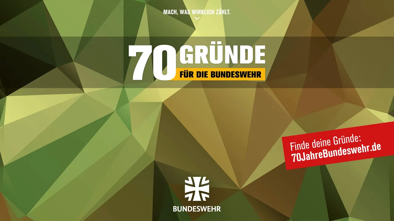 Bundeswehr Exclusive — Bundeswehr — 70 Reasons to Join (YouTube video ad)