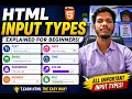 HTML Input Types Explained Text Email Password Number Date Time Color File