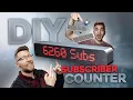 YouTube Subscriber Counter Clock - DIY Build less than 20
