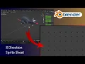 How to make an 8 direction sprite-sheet from an animation in Blender