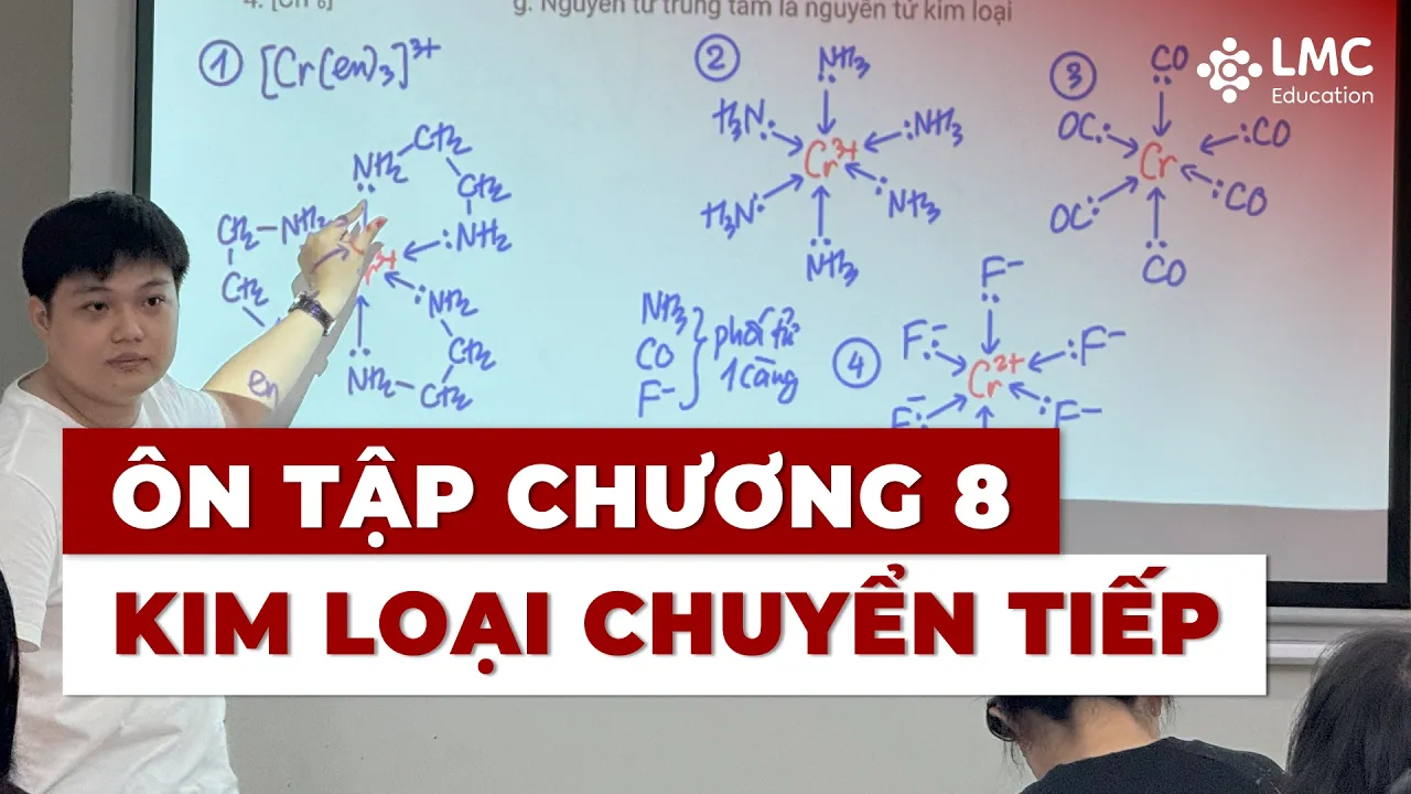 Ôn tập chương 8: Kim loại chuyển tiếp, phức chất | Hóa 12 🟥 Bài 32 (chương trình mới)