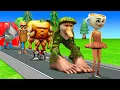 Download Lagu Long Slide Game With Cow Elephant Gorilla Hippopotamus Tiger 3d Animal Game Funny 3d Animals