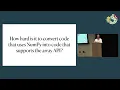 Aaron Meurer - Toward Array Interoperability in the Scientific Python Ecosystem SciPy 2023