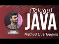 Java Method Overloading in Telugu Java Method Overloading Program in Telugu