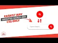 Easiest Way to Create Animated Search Bar Using HTML CSS Crown Coder