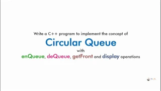 C program array implementation of circular queue data structure