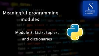 Module 3 Lists Tuples and Dictionaries