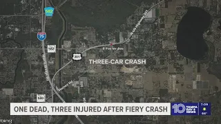 1 dead after fiery crash on US 301 in Hillsborough County