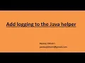 37 Add logging to the Java helper in AEM