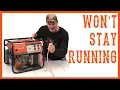 How To Fix A Generator That Won t Stay Running