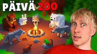 Musta tuli ELÄINKUISKAAJA ja selvisin *200 YÖTÄ* 🐻 | 99 Nights in the Forest