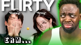 DO IDOLS HAVE GAME?! kpop idols vs flirting | REACTION
