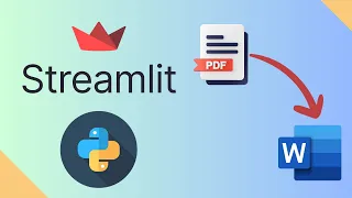 Create a Powerful PDF to Word Converter with Python Streamlit - No Experience Needed