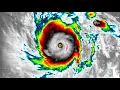 Category 5 Hurricane Otis Satellite Imagery Infrared View
