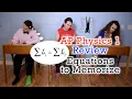 AP Physics 1 Equations to Memorize