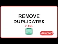 SQL Interview Question How to Remove Duplicate Rows 3 Methods