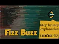 Fizz Buzz LeetCode August Challenge