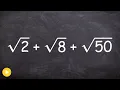 Combining radical expressions