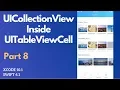 Swift 4 2 - Adding UICollectionView to UITableViewCell Xcode 10 2