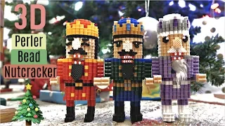 DIY 3D Perler Bead Nutcrackers for Christmas