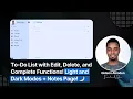 How To Create A To-Do List With Edit Delete Complete Function Using HTML CSS JAVASCRIPT 2023