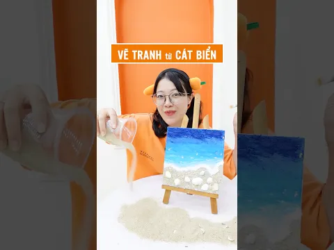 VẼ TRANH TỪ CÁT BIỂN 🎨🏅 #leeciehayhoi #funny #khampha #diy #unboxing #giaitri #haihuoc #handmade