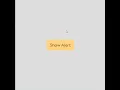 Custom Warning Alert Notification using html and css