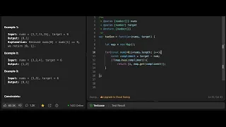 Leetcode 1 two sum in Javascript solution with runtime and memory complexity