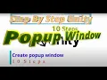 How to create Popup window in Unity3d