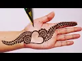 Beautiful Love Heart Mehndi designs Stylish mehndi design Easymehndi Simple mehandi design