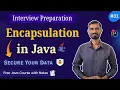 Encapsulation in Java Bank App Example Interview Questions YOU Need to Know OOPs in Hindi