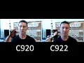 Logitech C920 vs C922 Pro Stream Webcam Shootout