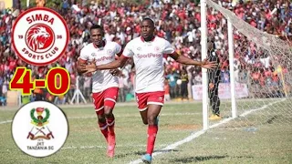 MAGOLI YOTE JKT Tanzania 0 4 Simba Sc LEO SIMBA SC VS JKT TZ 