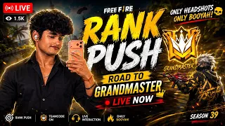 🔴 Live Free Fire | Push To Grandmaster TOP 1 #liveff #rankpush #shorts