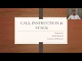Call instruction and stack in AVR