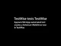 031 TestWise tests TestWise